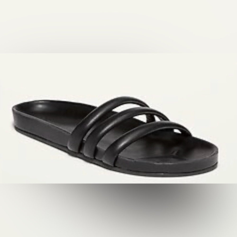 Old Navy Black Triple Strap Sandals